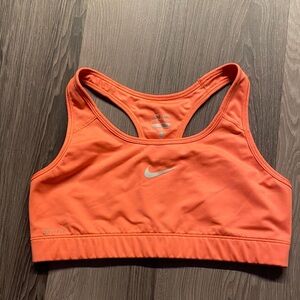 Nike Women's Vibrant Orange Dri-FIT Sports Bra